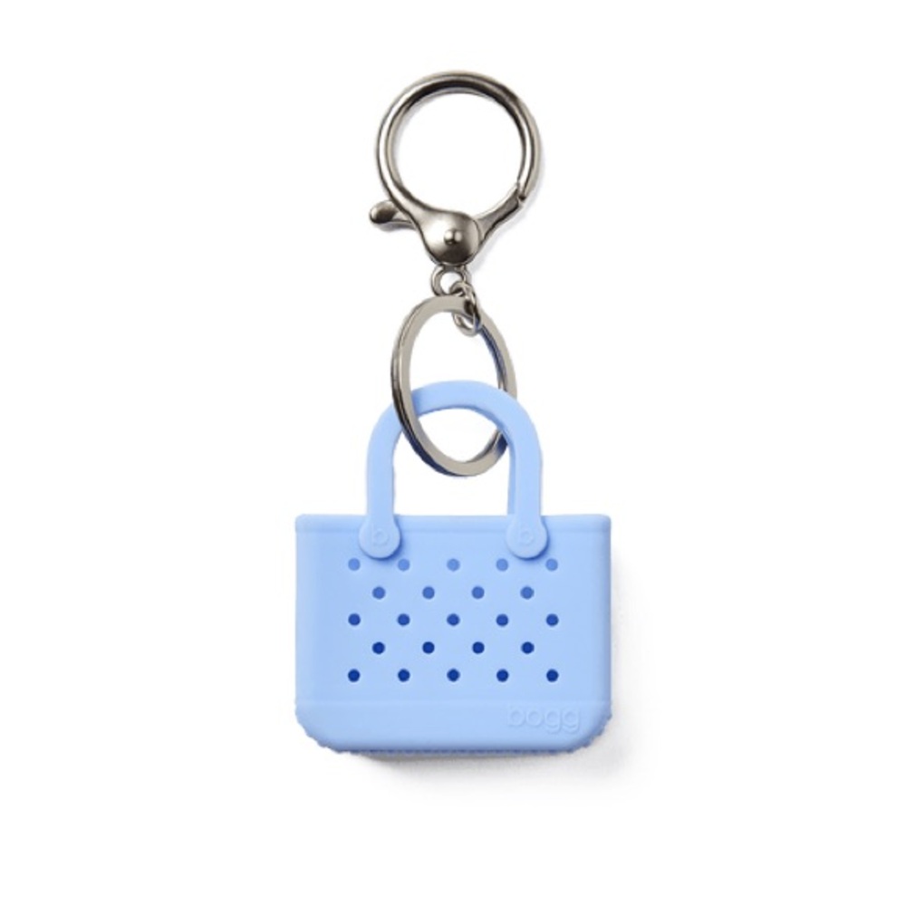 NWT BOGG BAG CAROLINA BLUE TINY TOTE KEY CHAIN